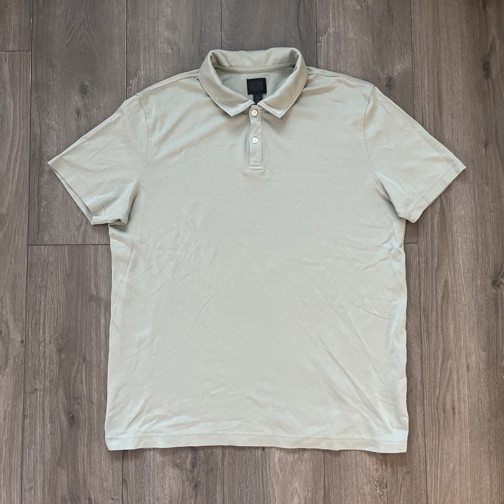 14th & Union Mens XL Light Green Polo Shirt Short Sleeve